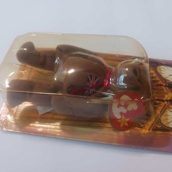 Unopened 1999 label errors Britannia the Bear Ty Teenie Beanie Babies McDonalds - Picture 5 of 5